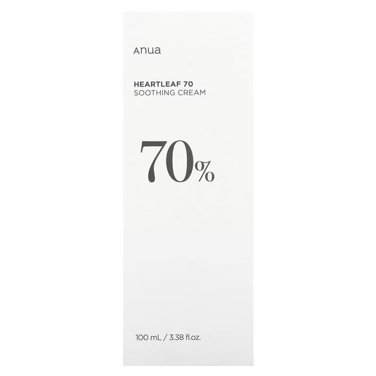 ANUA Heartleaf 70% Soothing Cream – 100ml Gentle Moisturizer for Sensitive Skin