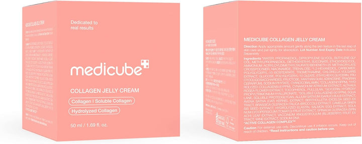 Two boxes of Medicube Collagen Jelly Cream on a white background