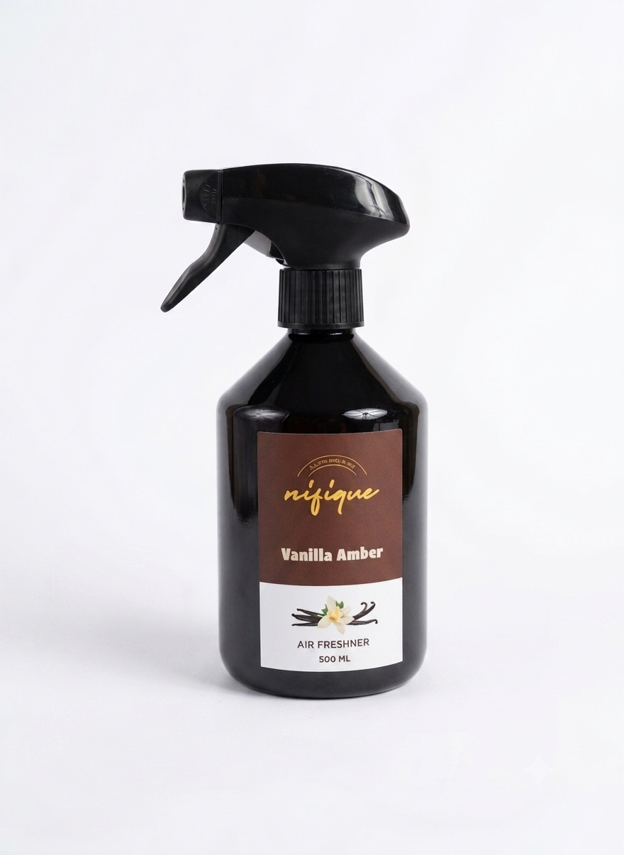 Vanilla Amber 500ml Air Freshener - A Soft Embrace of Sweet Elegance